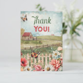 サンキューノートファームパーティーテーマ サンキューカード (スタンド正面)