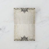 サンキューノート – イエローソングバードケージフローラ サンキューカード (内部)