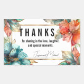 サンキューハイビスカスセレナーデパラダイス 長方形シール (正面)