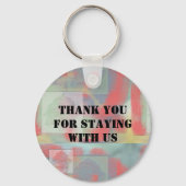 サンキューハウスゲストバケーション抽象芸術フローラ キーホルダー (正面)