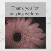 サンキューハウスゲストピンクフローラバケーションレンタル ワインラベル (シングルラベル)