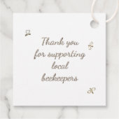 サンキューハニージャーラベル花と蜂クラフト フェイバータグ (裏面)