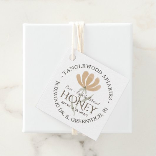 サンキューハニージャーラベル花と蜂クラフト フェイバータグ (インサイチュ)