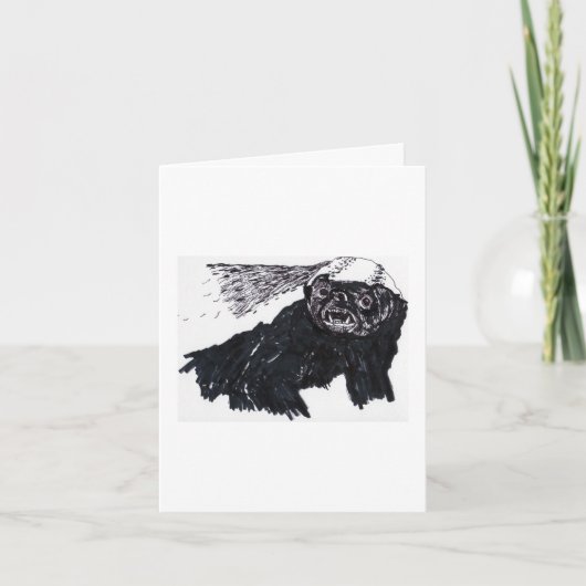 サンキューハニーバッジャー サンキューカード (正面)