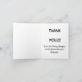 サンキューハニーバッジャー サンキューカード (内部)