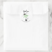 サンキューハロウィーンカクテルブライダルシャワー ラウンドシール (バッグ)