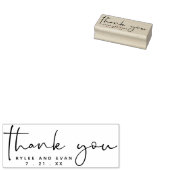 サンキューハンドレタモダンタイポグラフィ ラバースタンプ (押印)