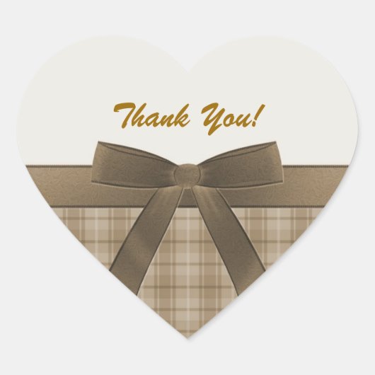 サンキューハート型ステッカー ハートシール (正面)