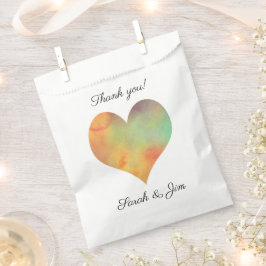 サンキューハート結婚式の引き出物バッグ フェイバーバッグ