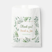 サンキューハート結婚式の引き出物バッグ フェイバーバッグ (正面)