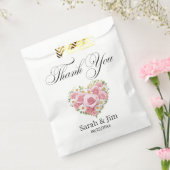 サンキューハート結婚式の引き出物バッグ フェイバーバッグ (封をした状態)