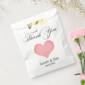 サンキューハート結婚式の引き出物バッグ フェイバーバッグ (封をした状態)