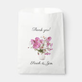 サンキューハート結婚式の引き出物バッグ フェイバーバッグ (正面)