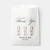 サンキューハート結婚式の引き出物バッグ フェイバーバッグ (正面)