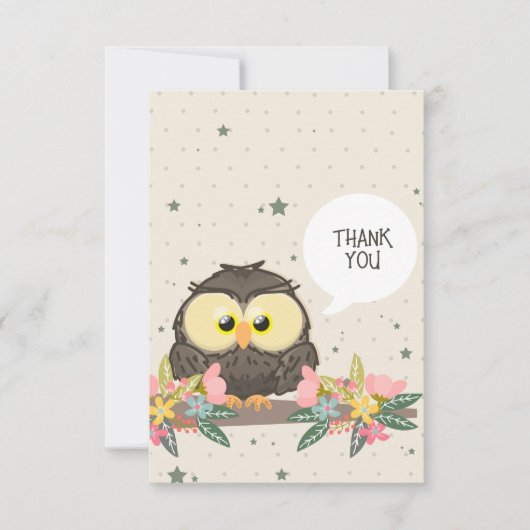 サンキューハート オウル サンキューカード (正面)