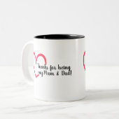 サンキューハート | ツートーンマグカップ (正面左)