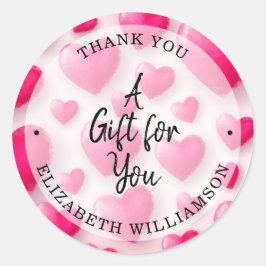 サンキューハート ラウンドシール