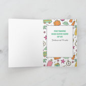 サンキューバケーションデスティネーションカおもしろいートーン カード (内部)