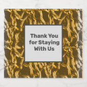 サンキューバケーションハウスゲスト金ゴールドシルバーウェルカム ビールラベル (シングルラベル)