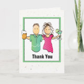 サンキューバケーション感謝おもしろい漫画 カード (正面)