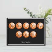 サンキューバスケッカスタムトルパーソナライズされた (スタンド正面)