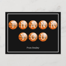 サンキューバスケッカスタムトルパーソナライズされた ポストカード