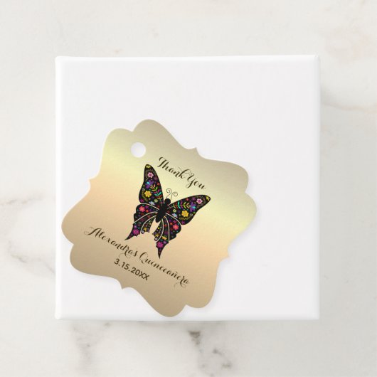 サンキューバタフライ金ゴールドキンセアニェラ フェイバータグ (インサイチュ)