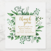 サンキューバプティスワインラベルギフトアイディア ワインラベル (シングルラベル)