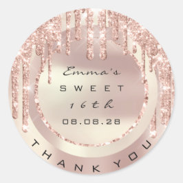サンキューバラドリップススウィート16グリッター15th VIP ラウンドシール