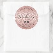 サンキューバラ金ゴールドアニマルプリントグラデーション ラウンドシール (バッグ)