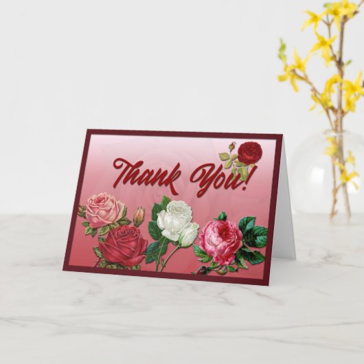 サンキューバラ カード (黄色い花)