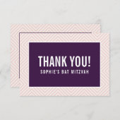 サンキューバルミツワーモダンエッジ茄子赤面 サンキューカード (正面/裏面)