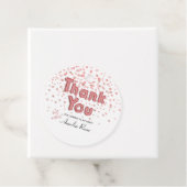 サンキューバルーン文字ピンク紙吹雪 フェイバータグ (インサイチュ)