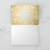 サンキューバースデーパーティーウィンター・ワンダーランド金ゴールド サンキューカード (内部)