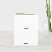 サンキューバースデーパーティーバラレッドクリーム金ゴールド2 サンキューカード (裏面)