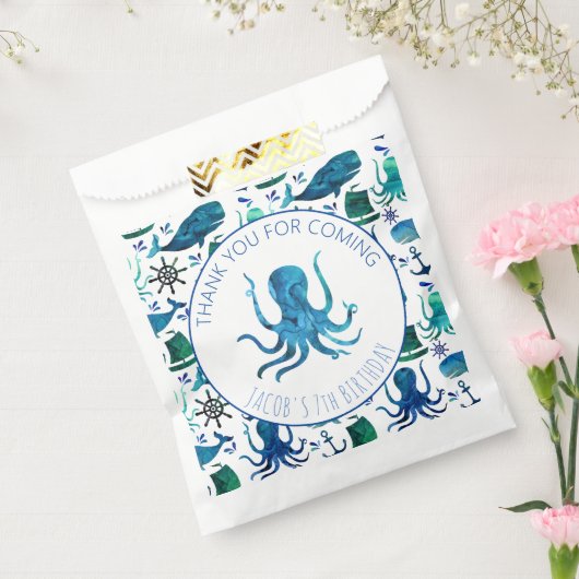 サンキューバースデーパーティーマリンタコ航海の フェイバーバッグ (封をした状態)