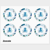 サンキューバースデーパーティーマリンタコ航海の ラウンドシール (シート)