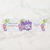 サンキューバースデーパーティー – Purple ペットボトルラベル (シングルラベル)