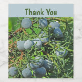 サンキューパインツリーベリー自然感謝 ワインラベル (シングルラベル)