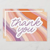 サンキューパステルグラデーションカード 案内状 (正面/裏面)