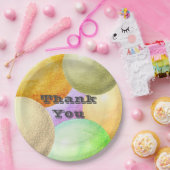 サンキューパステルサークルパーティー鑑賞 ペーパープレート (パーティー)