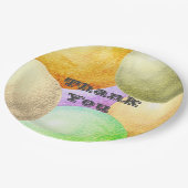 サンキューパステルサークルパーティー鑑賞 ペーパープレート (アングル)