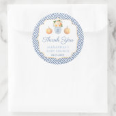 サンキューパンプキンズチノワセリーブライダルシャワー ラウンドシール (バッグ)