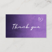 サンキューパープルナイトコズミックスカイ銀河系トレンディー 名刺 (正面)