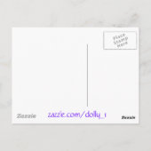 サンキューパープル薄紫ブッシュ ポストカード (裏面)