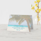 サンキューパームツリーパスター感謝カード カード (黄色い花)