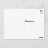 サンキューヒョウ皮金ゴールド&ブラウンウェディングパーティー ポストカード (裏面)