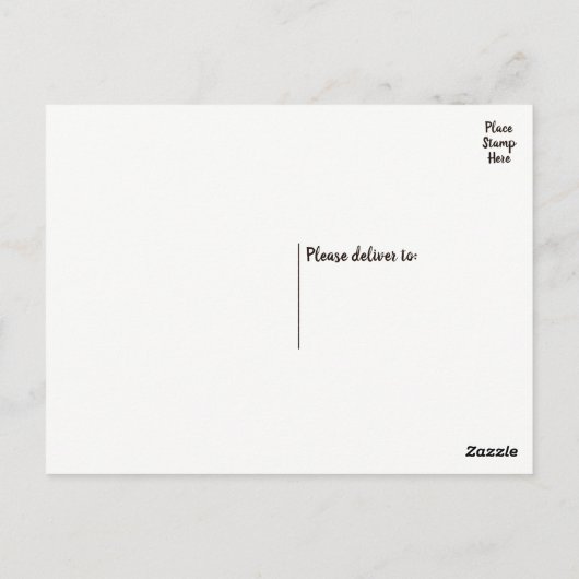 サンキューヒョウ皮金ゴールド&ブラウンウェディングパーティー ポストカード (裏面)