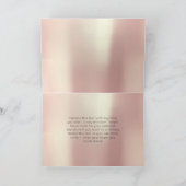 サンキュービジネスピンクローズ金ゴールドホワイトミニマル サンキューカード (内部)