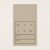 サンキュービジネスフェイク金ゴールドブラシつるラベル (裏面)